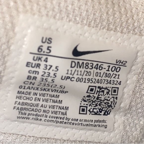 Women’s Nike Air Max Tennis Shoes. Size 6.5. (ALSO FITS Big kids 4.5) - Picture 6 of 6